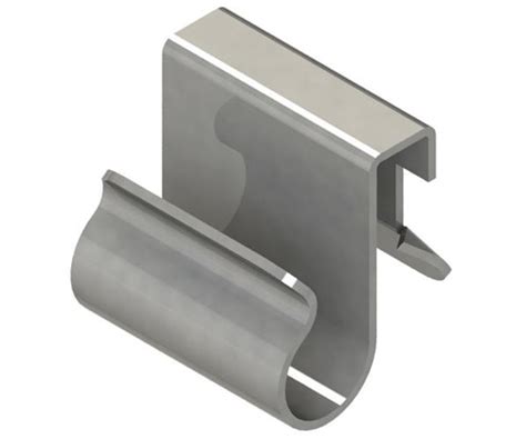 sheet metal edge clips|metal clip with screw hole.